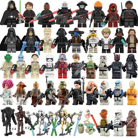 50 stk. Star Wars byggeklodser minifigurer Luke Darth Vader-XF21