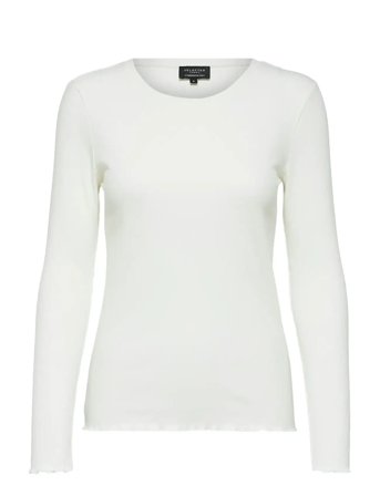Selected | Slfanna Ls Crew Neck Tee S Noos | XL