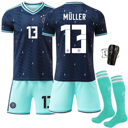 2025–2026 Tyskland VM Udebane Børne Voksen Fodboldtrøje Sæt Nr.13 Müller Nr.8 Kroos Nr.7 Havertz