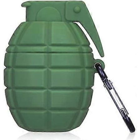 Airpod 1&2-fodral, Söt Cartoon Unik Silikon Airpods-skydd, 3D Rolig Mode Snygg Nyckelring Design Stilfulla Kit Mjuka Hudfodral Pojkar Män Tonåringar