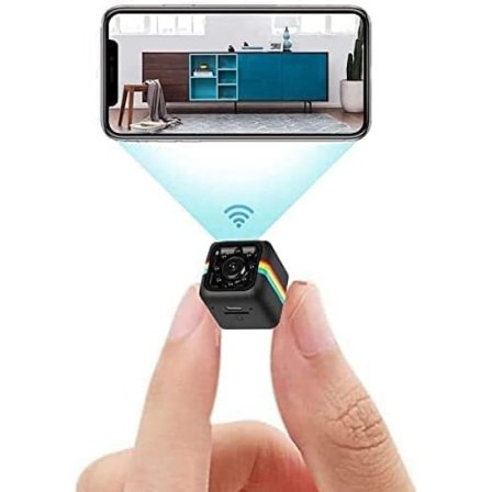 WiFi Trådløst Kamera Mini Skjult Spion Hjem Sikkerhedskamera Nanny Cam, Hjemmekamera til Husdyr/Baby/Barnepige, Udendørs/Indendørs Kamera Trådløst, 