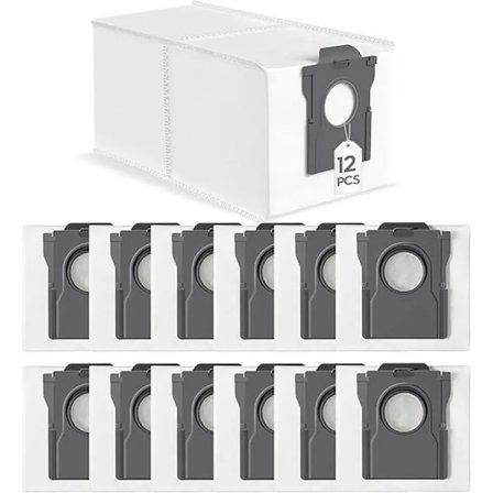 VUSZR 12 kpl Pölynimuripussi Dreame L10s Ultra Gen 2 / L10s Pro Ultra Heat / X30 L40 Ultra / X HARJA JA LISÄVARUSTEET PÖLYNIMURIIN