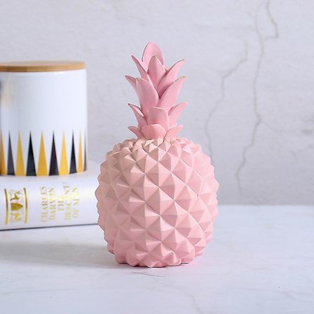 Ananas Prydnad Harts Ananas Figurin Hantverk Miniatyr Nordisk Stil Spargris Pengabox Hem