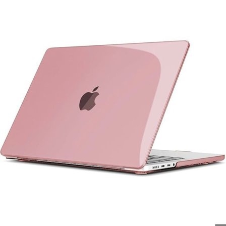 Skyddsskal för MacBook Pro 14" - MÄRKE - M4 M3 M2 M1 - Antiglid - Ventilationsöppningar - Rosa