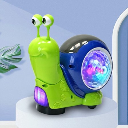 Crawling Krabba Baby leksaker med musik LED Light Up Interactive Musical Toys