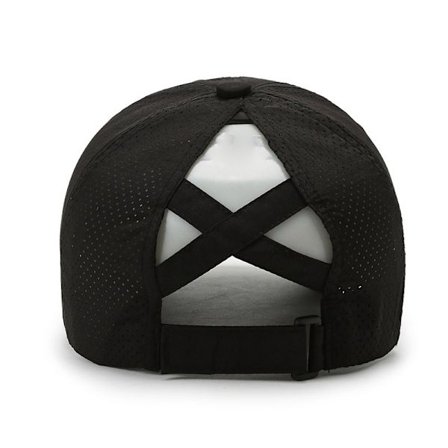 Dam Hästhuvud Baseballkeps,Hög Rörig Bun Ponycap Snabbtorkande