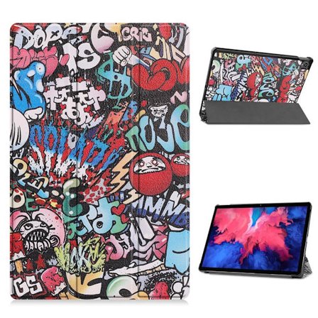 Lenovo Tab P11 mønstret flipomslag i læder - Særligt Mønster