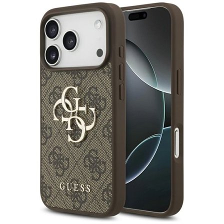 Guess 4G Big Logo Case for iPhone 17 Pro - ruskea