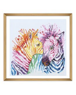 Stickpackung Bild Zebras