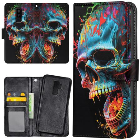 Samsung Galaxy S9 Plus - Lommebok Deksel Skull
