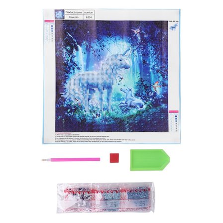 DIY Håndlavet Rhinestone Broderi Maleri Korssting Kit Håndværk til Hjemmevæg Dekoration