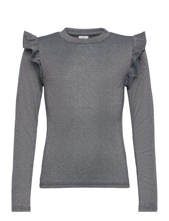 Tnfarah L_S Tee Tops T-shirts Long-sleeved T-shirts Grey The New
