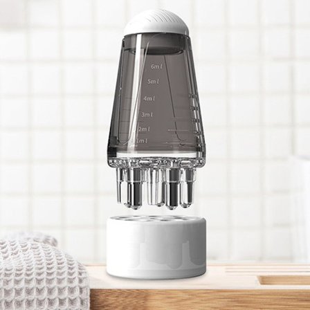 Mini Portable Scalp Applicator Flytande kam hårrötter Massage M