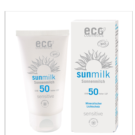 Eco Cosmetics Solskydd Känslig Hud SPF50 75 ml