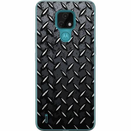 Motorola Moto E7 Mjukt Skal - Metalliskt Mönster