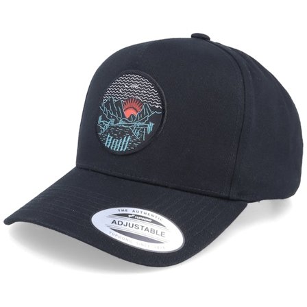 Wild Spirit - Sort adjustable Kasket - Mountain Valley Sunset Black A-frame Adjustable @ Hatstore