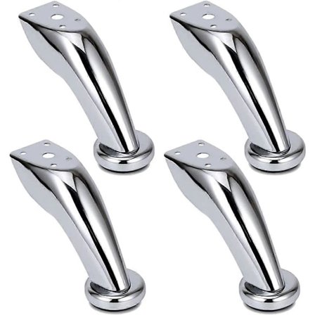 4 kpl Huonekalujalat, Kromiset rautajalat, Kallistettava sohvan jalka, Sohvapöydän jalat, Vino pöydän jalka, varten