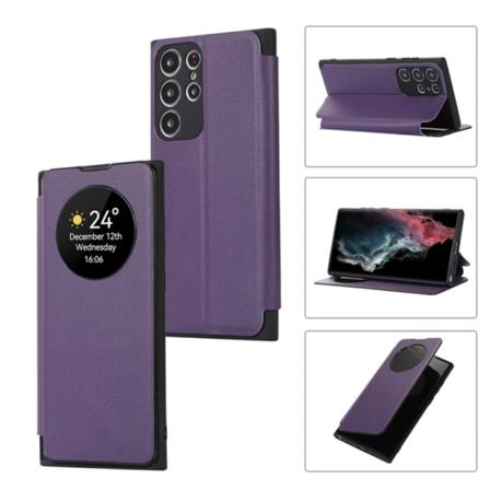 Samsung Galaxy S23 Ultra - Stilrent Smartfodral Kortfack Lila