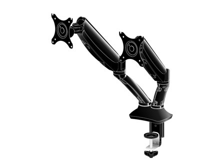 iiyama DS3002C-B1 monteringssett - justerbar arm - for 2 skjermer - svart