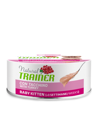 Natural Trainer Baby Kitten Pappa Al Tacchino Per Gatti Cuccioli