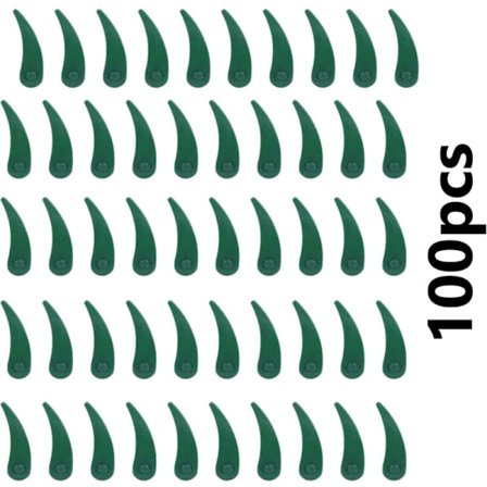 100 stycken plastreservblad för Bosch Durablade Art 23-18 LI Art 26-18 LI trimmer