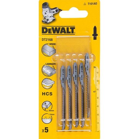 Dewalt DT2168 Sticksågsblad 5-pack, Såga