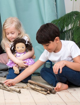 Rubens Barn Rubens Barn Docka - Clara-Kids - Multi/patterned - 14X23X36CM