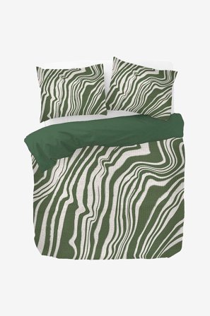 Kayori - Påslakanset - Diara - 3 delar - Grön - Påslakanset - 220X220 - Från Homeroom