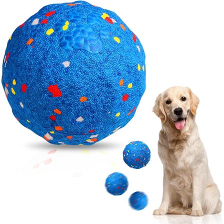Automatisk hundebold, interaktivt hoppende tyggelegetøj, selvkørende E-TPU kæledyrslegetøj til store og mellemstore hunde, USB genopladelig til 