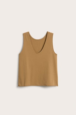 Kappahl | Singlet med v-hals Brun XL | Brun