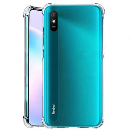 Xiaomi Redmi 9AT - Iskuja vaimentava silikonikotelo (Floveme) Genomskinlig