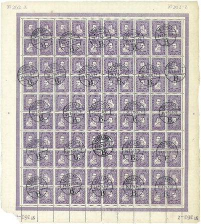 Danmark - Stemplet helark AFA 136-139