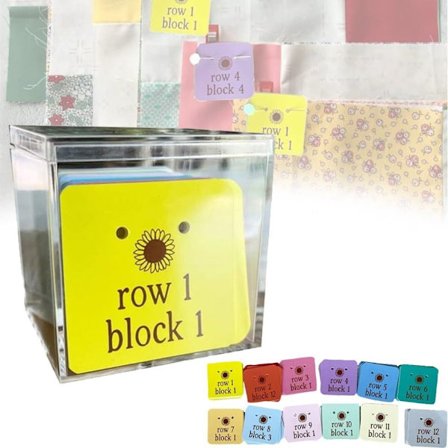 Quilt Block Rad Markers Sy Markers Organiserat papper