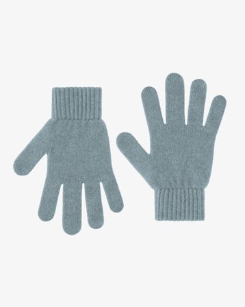 Merino Wool Gloves - Stone Blue - Male - M-L