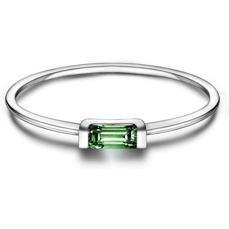S925 sterlingsilver stapelbara ringar med födelsesten, lämpliga för kvinnor, morsdagssmycken, lämpliga som present till fru