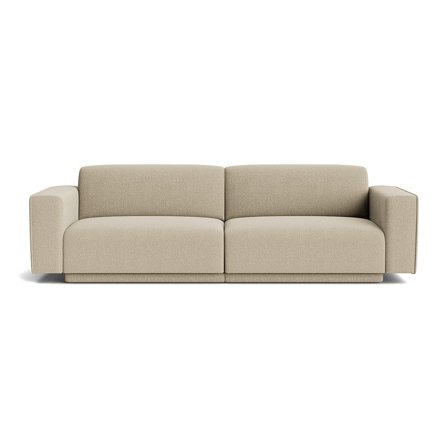 Amore 3-Sitzer-Sofa in Nordic Dunkelbeige, modernes Design, komfortable Polsterung, hochwertige Verarbeitung, Höhe 81cm, zeitloser Stil.