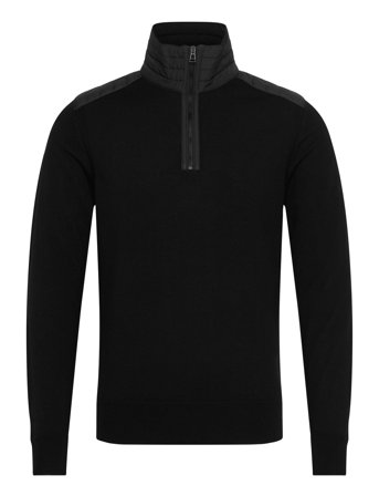 Belstaff Kilmington Quarter Zip Jumper - Black - S