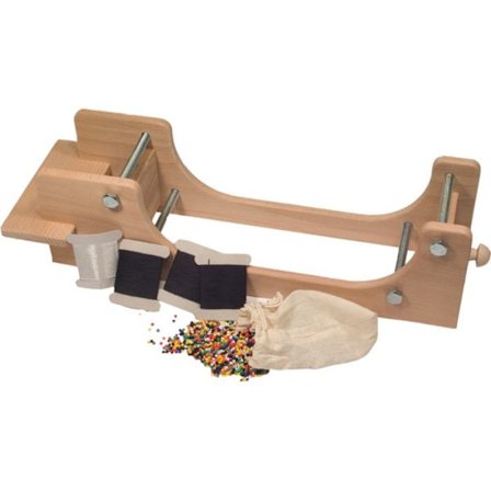 Vävstomme - Dieters - Stor modell - Med glaspärlor - För barn från 8 år - Beige