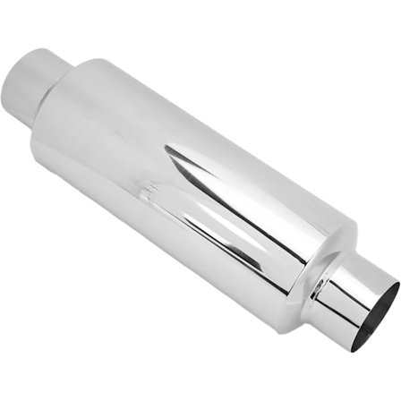 2,5 tommers rustfritt stål eksosdemper med bomullslyddemper Universal bil eksosdemper