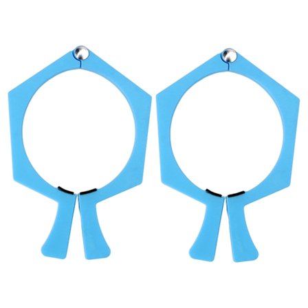 2 st ABS Halkskydd Sublimering Tumbler Pinch Platt Sida Papper Klämma för 20oz Blå