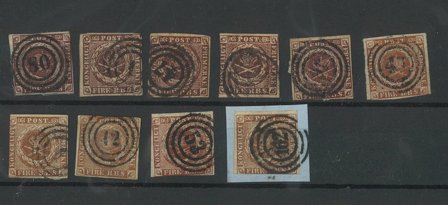 Danmark - Lot 4 RBS stemplet i blandet kvalitet
