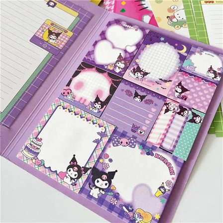 Kawaii tegnefilm Hello Kitty Paste Sticky Note Mymelody Cinnamoroll Cute Kuromi Notebook Student School kontorpapir