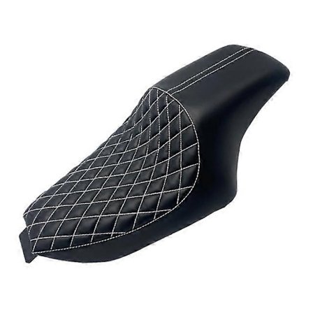 Kompatibel med Harley Sportster XL Iron 883 1200 X48 Kompatibel medty-Eight 2004-2019 Motorcykel PU Læder To Op Fører Forreste Bag-Perfet