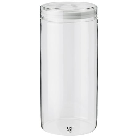 Rig-tig STORE-IT oppbevaringsglass, 1.5 liter, light grey' - 'Lysegrå