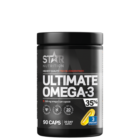 Star Nutrition Ultimate Omega-3, 90 kapsler, 35% 1000mg - Bodyman.dk