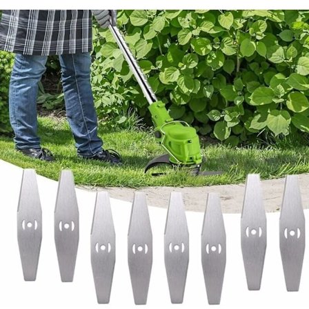 Trimmerblad til udskiftning af trimmere, 24V ledningsfri trimmer med batteri metalblad, elektrisk børsteklipper tilbehør, til ledningsfri trimmer