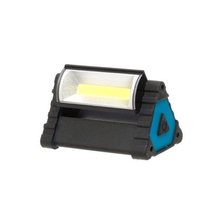 LED-arbetslampa med 180° vändbar lampa och 250° roterbart stöd