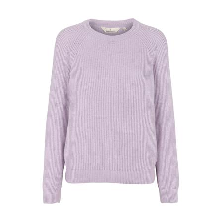 Basic Apparel Round-neck Strik Lilla, Dame Striktrøjer