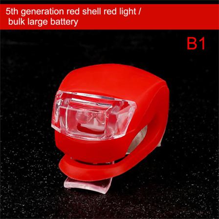 Silikon Led Cykelljus 3 Lägen Säkerhetsvarning Miniblixt Re