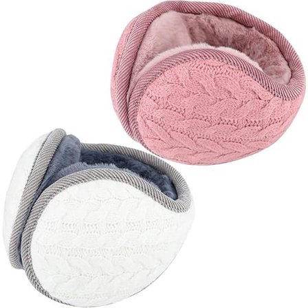 Vinterørevarmere Ørevarmere Dame Herre Foldbare Ørevarmere Utendørs Fleece Ørevarmere Varme Strikket Ørevarmere Plysj Ørevarmere for Ski Gåtur